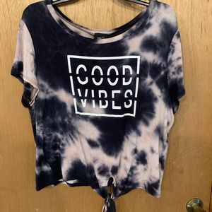 Tie dye tied top